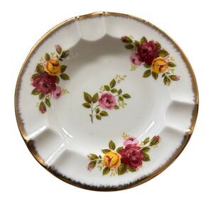 Brinton Bone China Old Country Rose Pattern Ashtray